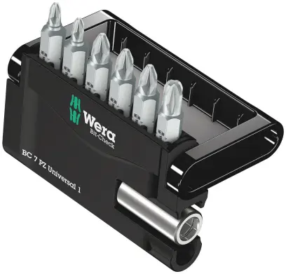 Wera 056296 6-dielna sada krížových bitov Mini-Check PZ s držiakom 893/4/1 K (W05056296001)
