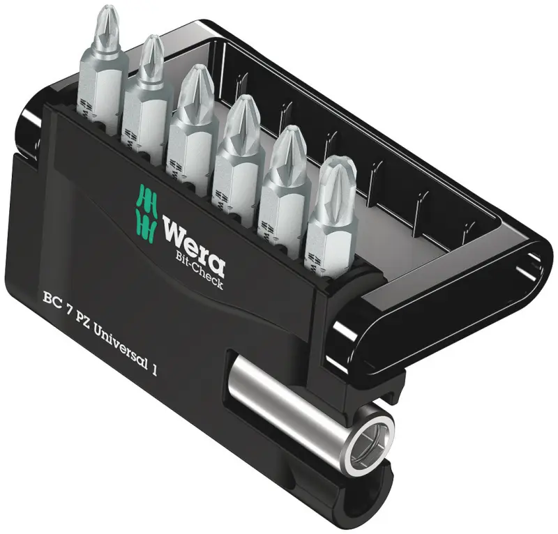 Wera 056296 6-dielna sada krížových bitov Mini-Check PZ s držiakom 893/4/1 K (W05056296001)