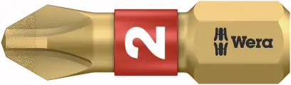 Wera 056402 Bit PH 2 - 851/1 BDC. Šroubovací bit 1/4 Hex, 25 mm pro křížové šrouby Phillips (W05056402001)
