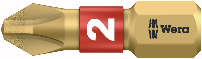 Wera 056402 Bit PH 2 - 851/1 BDC. Šroubovací bit 1/4 Hex, 25 mm pro křížové šrouby Phillips (W05056402001)