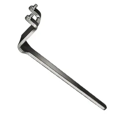 Kľúč na kruhové matice s dvoma otvormi zalomený 5x200mm AMF (EDE58280005)
