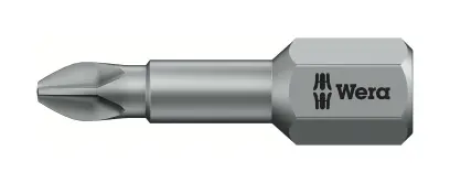 Wera 056505 Bit PH 1 - 851/1 TZ. Skrutkovací bit 1/4 Hex, 25 mm pre krížové skrutky Phillips (W05056505001)