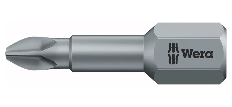 Wera 056505 Bit PH 1 - 851/1 TZ. Skrutkovacie bit 1/4 Hex, 25 mm pre krížové skrutky Phillips (W05056505001)