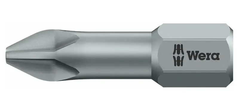 Wera 056510 Bit PH 2 - 851/1 TZ. Skrutkovacie bit 1/4 Hex, 25 mm pre krížové skrutky Phillips (W05056510001)