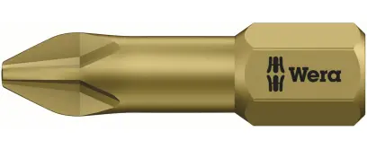 Wera 056610 Bit PH 2 - 851/1 TH. Skrutkovací bit 1/4 Hex, 25 mm pre krížové skrutky Phillips 851/1 (