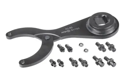 Kĺbové kľúče AMF 1/2" do čelných otvorov pre momentové kľúče 80 ÷ 125 mm (Sada 15 dielov) (EDE58340125)