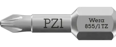 Wera 056810 Skrutkovací bit 1/4" Hex PZ 1 x 25 mm, typ 855/1 TZ pre krížové skrutky Pozidriv (W05056810001)