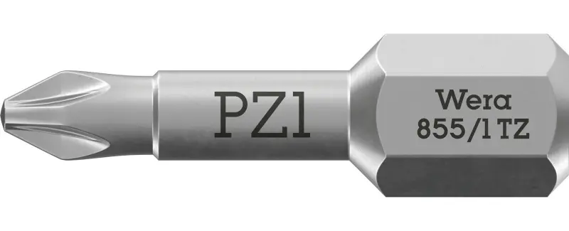 Wera 056810 Skrutkovací bit 1/4" Hex PZ 1 x 25 mm, typ 855/1 TZ pre krížové skrutky Pozidriv (W05056810001)