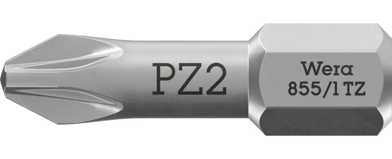 Wera 056815 Skrutkovací bit 1/4" Hex PZ 2 x 25 mm, typ 855/1 TZ pre krížové skrutky Pozidriv (W05056815001)