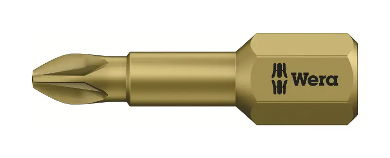 Wera 056910 Bit PZ 1 – 855/1 TH. Skrutkovací bit 1/4 Hex, 25 mm pre krížové skrutky Pozidriv (W05056910001)