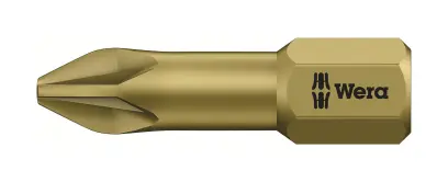 Wera 056915 Skrutkovací bit 1/4 Hex, 25 mm pre krížové skrutky Pozidriv PZ 2 typ 855/1 TH (W05056915