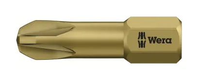 Wera 056925 Bit PZ 3 – 855/1 TH. Skrutkovací bit 1/4 Hex, 25 mm pre krížové skrutky Pozidriv (W05056