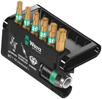 Wera 057415 Bity Bit-Check 7 TX Diamond 1 s držiakom 889/4/1 K (Sada 7 dielov) (W05057415001)