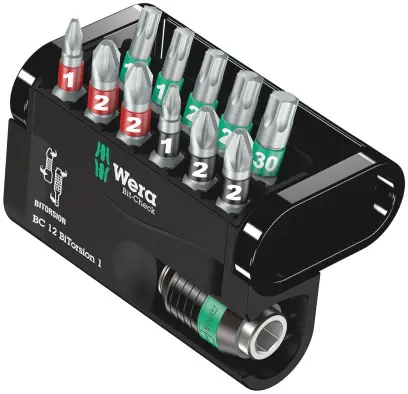 Wera 057420 Sada 11 bitov Wera Bit-Check 12 BiTorsion 1 (PH, PZ, Torx) (W05057420001)