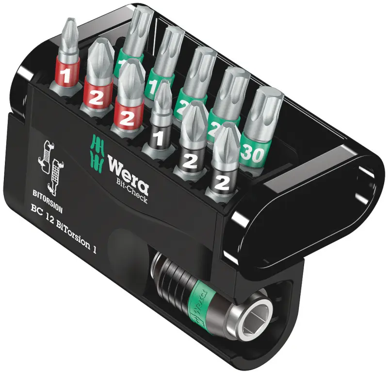 Wera 057420 Sada 11 bitov Wera Bit-Check 12 BiTorsion 1 (PH, PZ, Torx) (W05057420001)