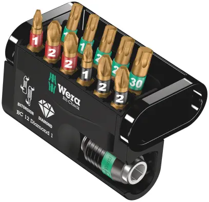 Wera 057421 Bity Bit-Check 12 Diamond 1 s držiakom 889/4/1 K (Sada 12 dielov) (W05057421001)