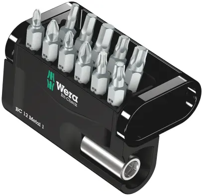 Wera 057424 Skrutkovacie bity Bit-Check 12 Metal 1 (Sada 12 dielov) (W05057424001)