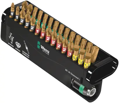 Wera 057431 Bity Bit-Check 30 Diamond 1 s držiakom 889/4/1 K (Sada 30 dielov) (W05057431001)