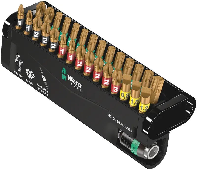 Wera 057431 Bity Bit-Check 30 Diamond 1 s držiakom 889/4/1 K (Sada 30 dielov) (W05057431001)