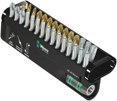 Wera 057433 Torzné bity Bit-Check 30 Wood 1 s držiakom 887/4 RR (Sada 30 dielov) (W05057433001)