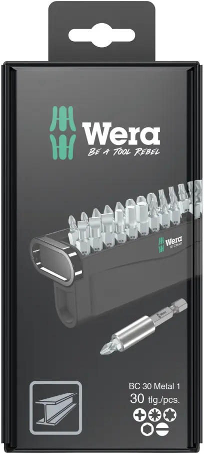 Wera 057440 Skrutkovacie bity 1/4" Bit-Check 30 Metal 1 SB (Sada 30 dielov) (W05057440001)