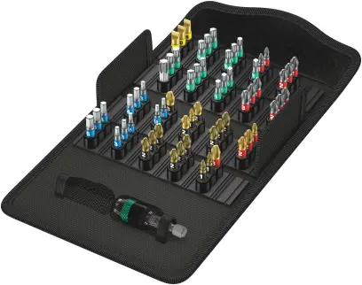 Wera 057441 Sada 60 bitov Wera Bit-Safe 61 BiTorsion 1 (PH, PZ, Torx, PL, Hex-plus) (W05057441001)