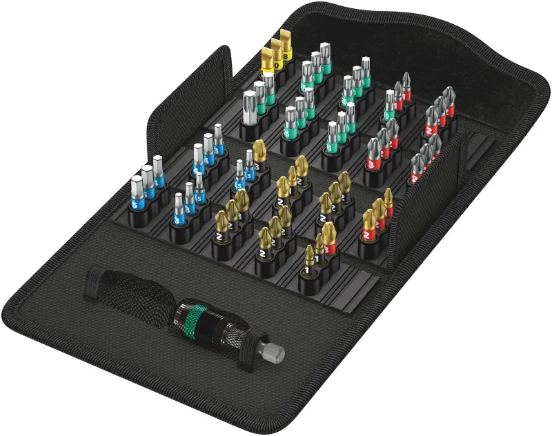 Wera 057441 Sada 60 bitov Wera Bit-Safe 61 BiTorsion 1 (PH, PZ, Torx, PL, Hex-plus) (W05057441001)