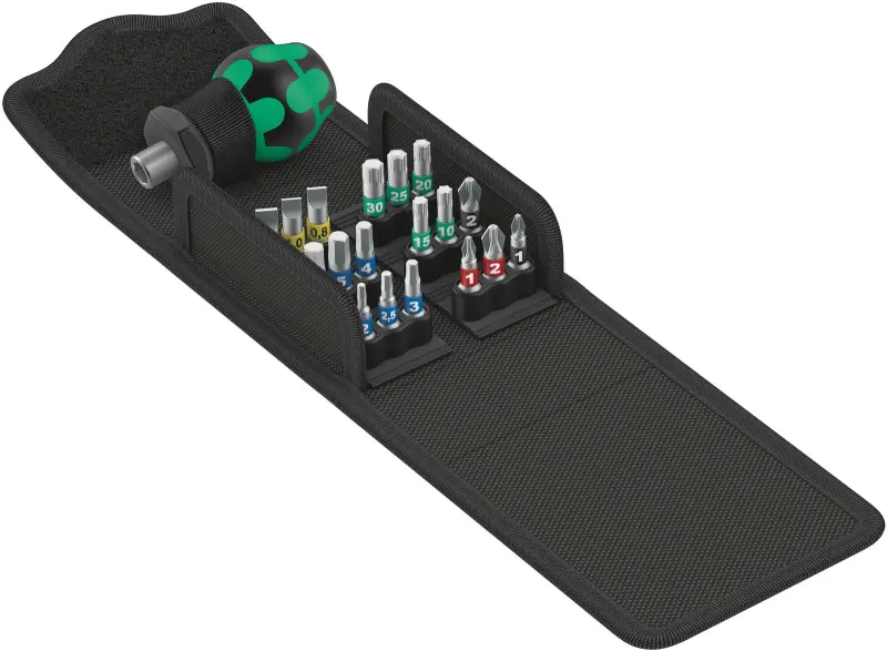 Wera 057471 Skrutkovacie bity s rukoväťou Kraftform Kompakt Stubby 1 (Sada 19 dielov) (W05057471001)