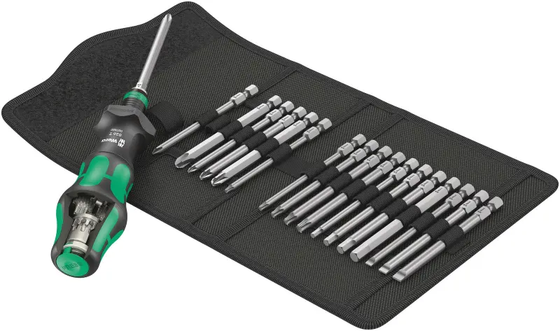 Wera 057482 Výmenné skrutkovacie čepele Kraftform Kompakt Turbo 1 (Sada 19 dielov) (W05057482001)