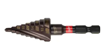 Stupňovité vrtáky 4 ÷ 20 mm Milwaukee SHOCKWAVE™ Impact Duty (MI48899263)