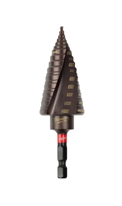 Stupňovité vrtáky 4 ÷ 30 mm Milwaukee SHOCKWAVE™ Impact Duty (MI48899265)