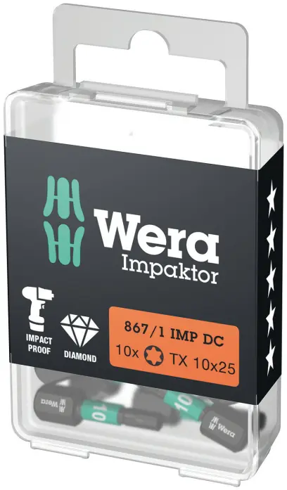Bit Wera 057628 1/4" Torx TX 10 typ 867/1 IMP DC impaktor (W05057628001)