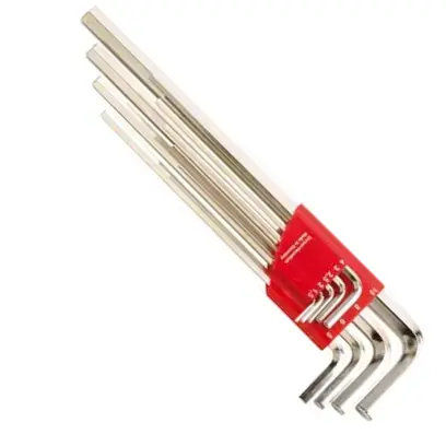 Zástrčné šesťhranné kľúče (inbus) 1,5-10x mm 9 ks. FORMAT (EDE58470120)