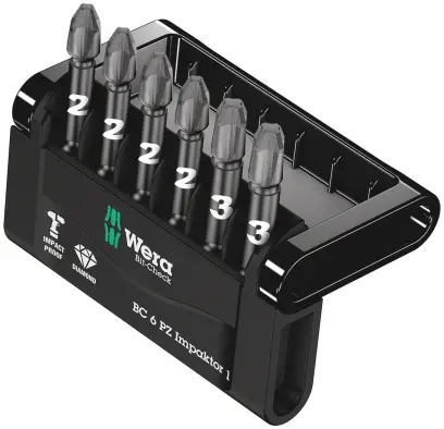 Wera 057692 Súprava bitov Bit-Check 6 PZ Impaktor 1 (6 dielov PZ) (W05057692001)