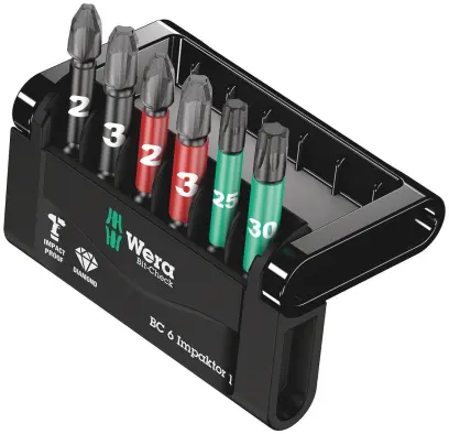 Wera 057695 Sada bitov Mini-Check Impaktor 4 (PH/PZ/TX) (W05057695001)