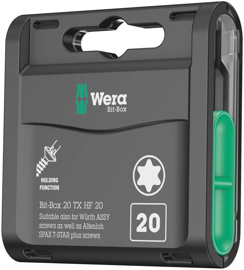 Wera 057777 Skrutkovacie bity 1/4" Bit-Box 20 TX HF (Sada 20 dielov) (W05057777001)
