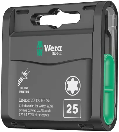 Wera 057778 Skrutkovacie bity 1/4" Bit-Box 25 TX HF (Sada 20 dielov) (W05057778001)