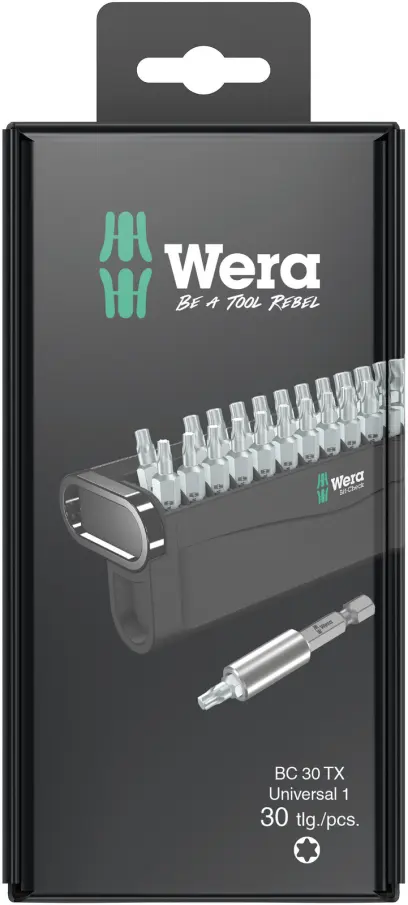 Wera 057900 Skrutkovacie bity 1/4" Bit-Check 30 TX Universal 1 SB (Sada 30 dielov) (W05057900001)