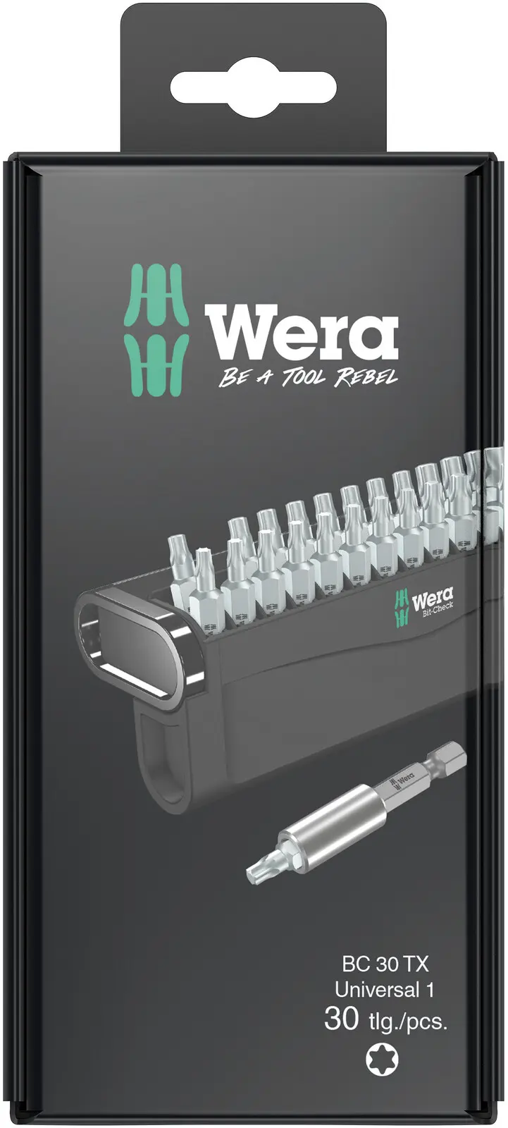 Wera 057900 Skrutkovacie bity 1/4" Bit-Check 30 TX Universal 1 SB (Sada 30 dielov) (W05057900001)