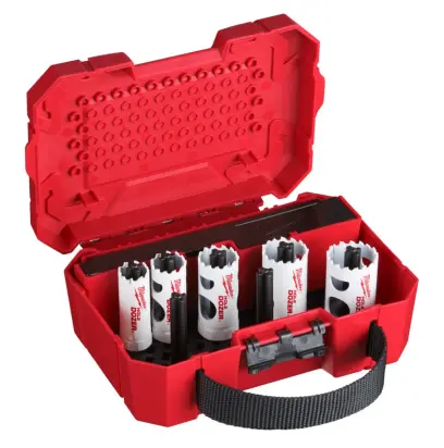 Sada kruhových pilek/děrovek Milwaukee Hole Dozer Holesaw SET 7, bimetalové zuby, 49224083