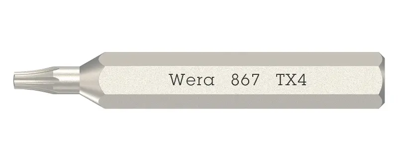 Wera 058102 Skrutkovací bit 867/0 Micro TX 4 na skrutky TORX (W05058102001)