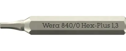 Wera 058109 Skrutkovací bit 840/0 Micro Hex-Plus 1,3 mm na skrutky s vnútorným šesťhranom (W05058109001)