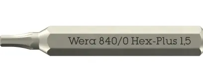 Wera 058110 Skrutkovací bit 840/0 Micro Hex-Plus 1,5 mm na skrutky s vnútorným šesťhranom (W05058110001)