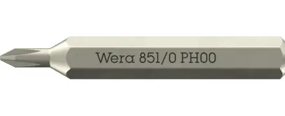 Wera 058120 Skrutkovací bit 851/0 Micro PH 00 na skrutky s krížovou drážkou (W05058120001)