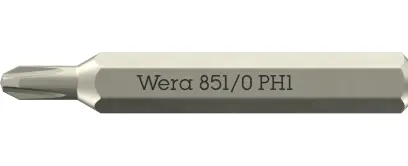 Wera 058122 Skrutkovací bit 851/0 Micro PH 1 na skrutky s krížovou drážkou (W05058122001)