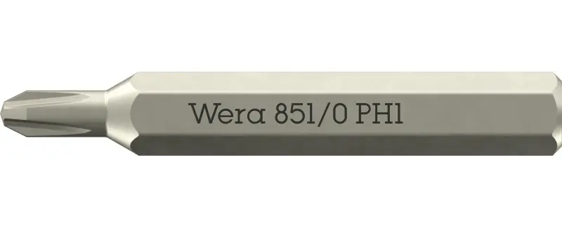 Wera 058122 Skrutkovací bit 851/0 Micro PH 1 na skrutky s krížovou drážkou (W05058122001)