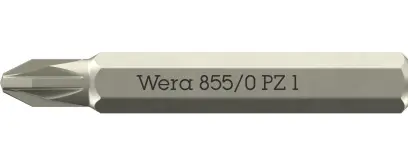 Wera 058141 Skrutkovací bit 855/0 Micro PZ 1 na skrutky s krížovou drážkou (W05058141001)