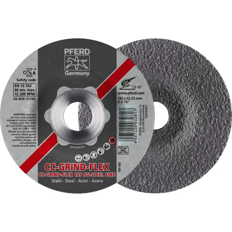 Brusný kotouč Pferd CC-GRIND-FLEX 125 SG-STEEL COARSE (PF4007220032831)