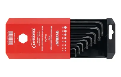 Zástrčné šesťhranné kľúče (inbus) v krabici, T9-T40x mm FORMAT (EDE58770005)