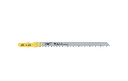 Rýchlorezné pílové plátky 105 x 4 mm Milwaukee T 344 D do priamočiarej píly (Drevo a plast) (MI4932311633)